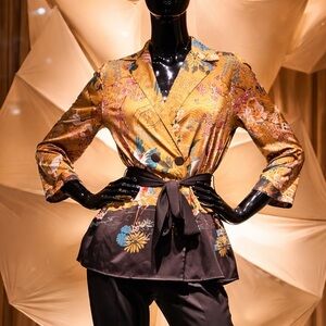 Zara Printed Kimono Style Top